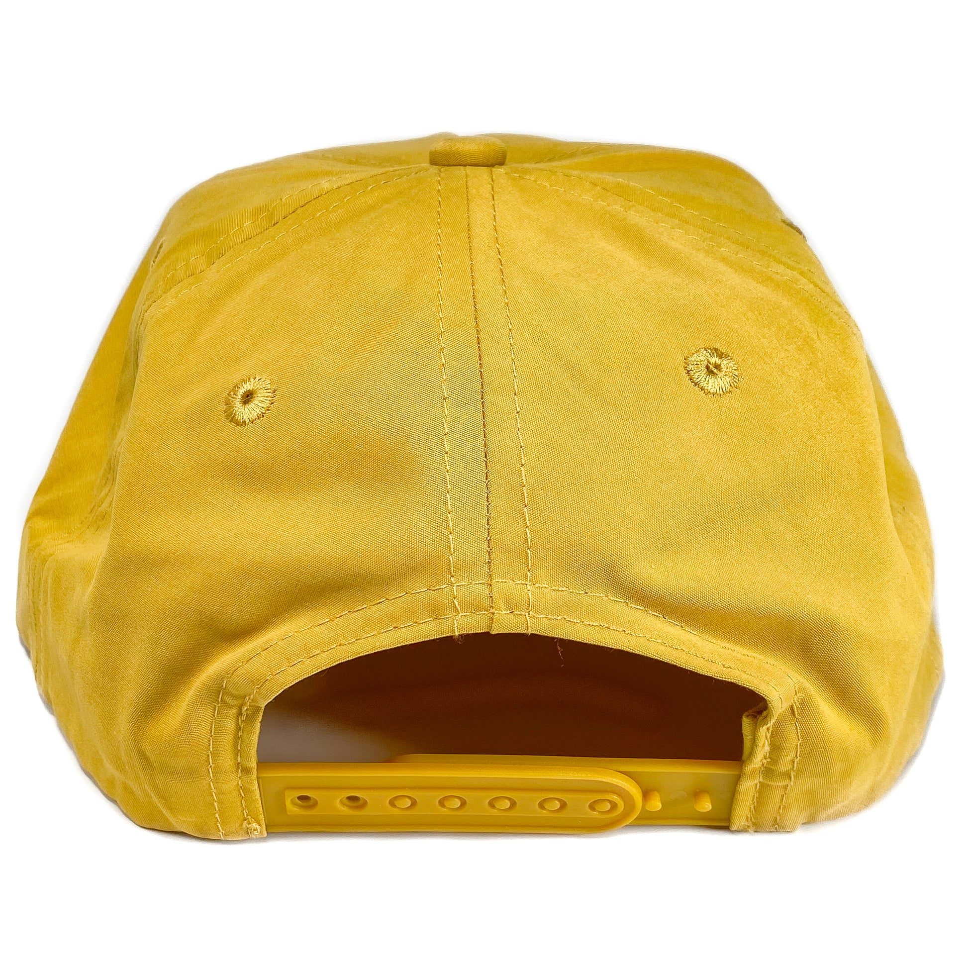 Southpaw Buck Antlers Patch Classic Rope Snapback Hat Biscuit Yellow