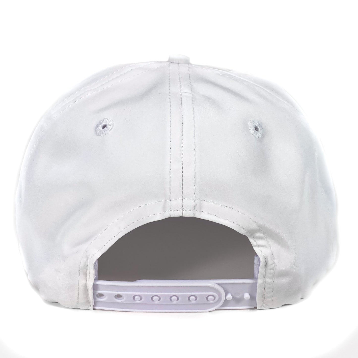 Southpaw Baseball Bat Patch Classic Rope Snapback Hat | White