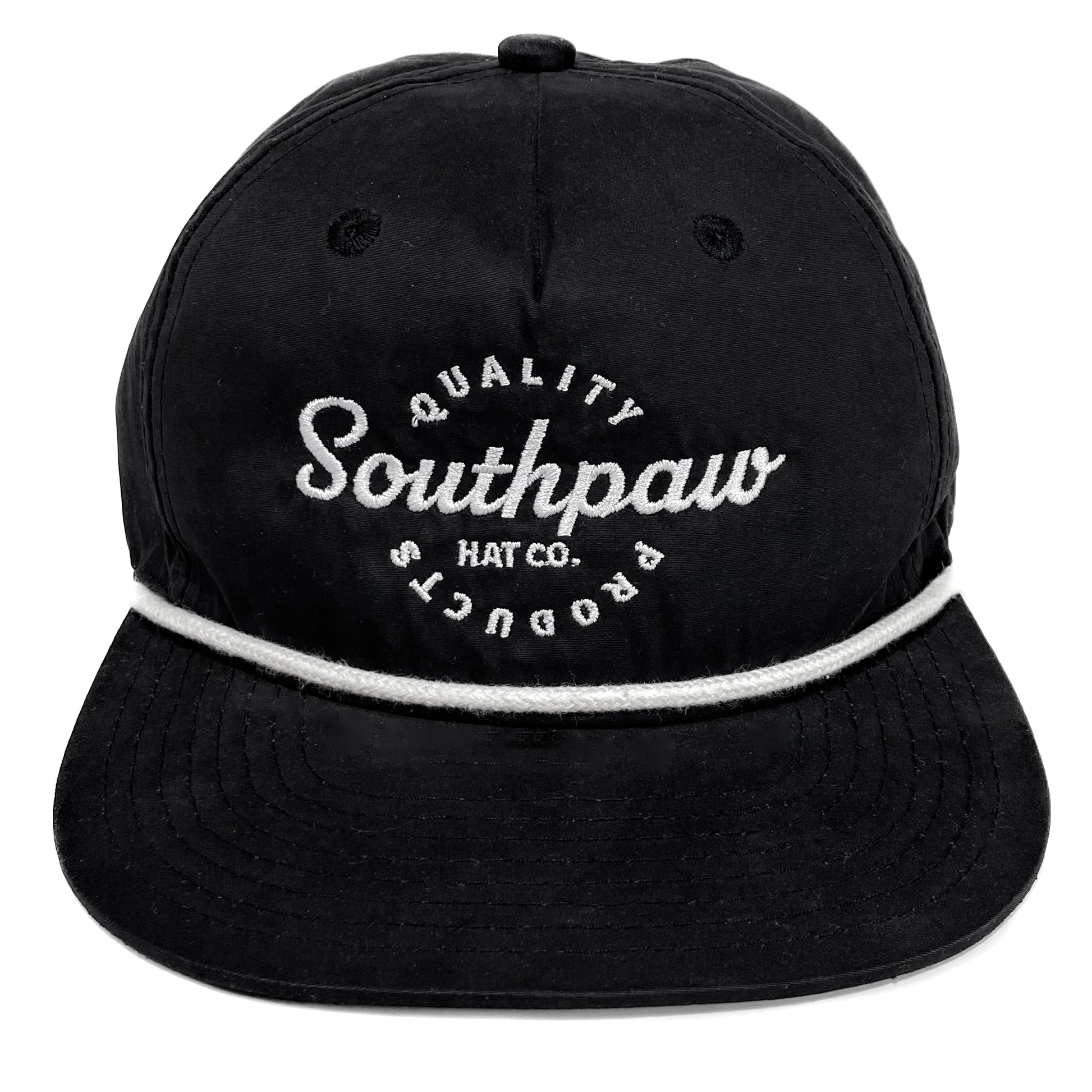 Southpaw Signature Classic Rope Snapback Hat Black Southpaw Hat Company