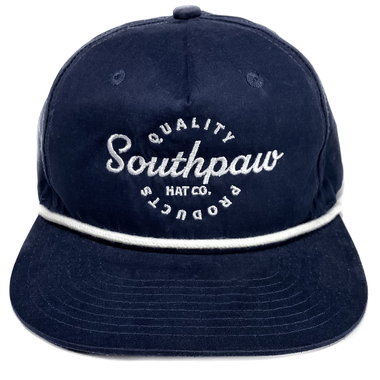 Southpaw Signature Classic Rope Snapback Hat | Navy Blue – Southpaw Hat ...