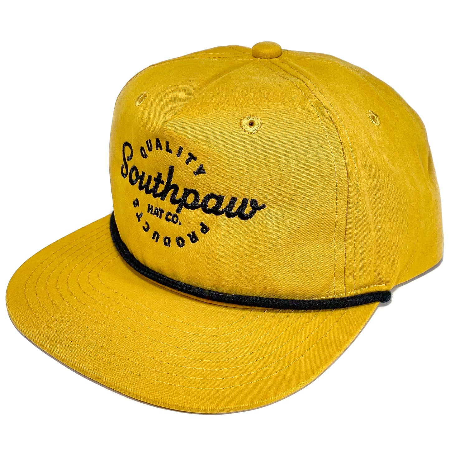 Southpaw Signature Classic Rope Snapback Hat Biscuit Yellow